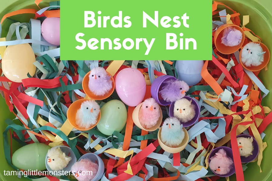 Birds and their Nest Sensory Tray for Preschoolers - Learning Step