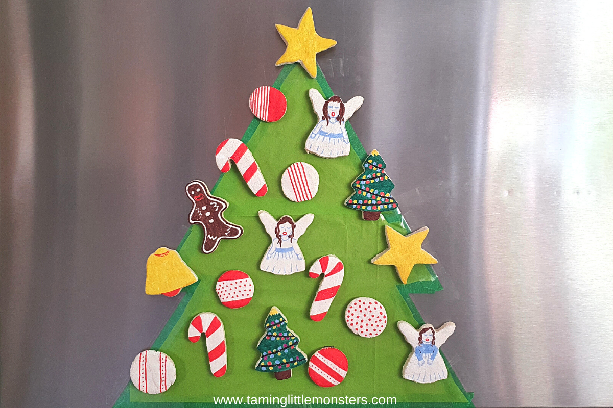 How to Make Magnetic Salt Dough Christmas Decorations - Taming Little ...