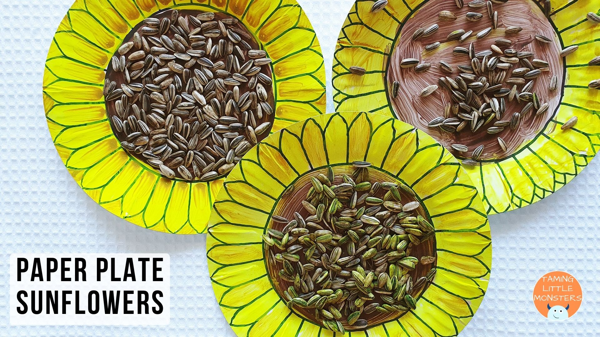 Paper Plate Sunflower Craft for Kids