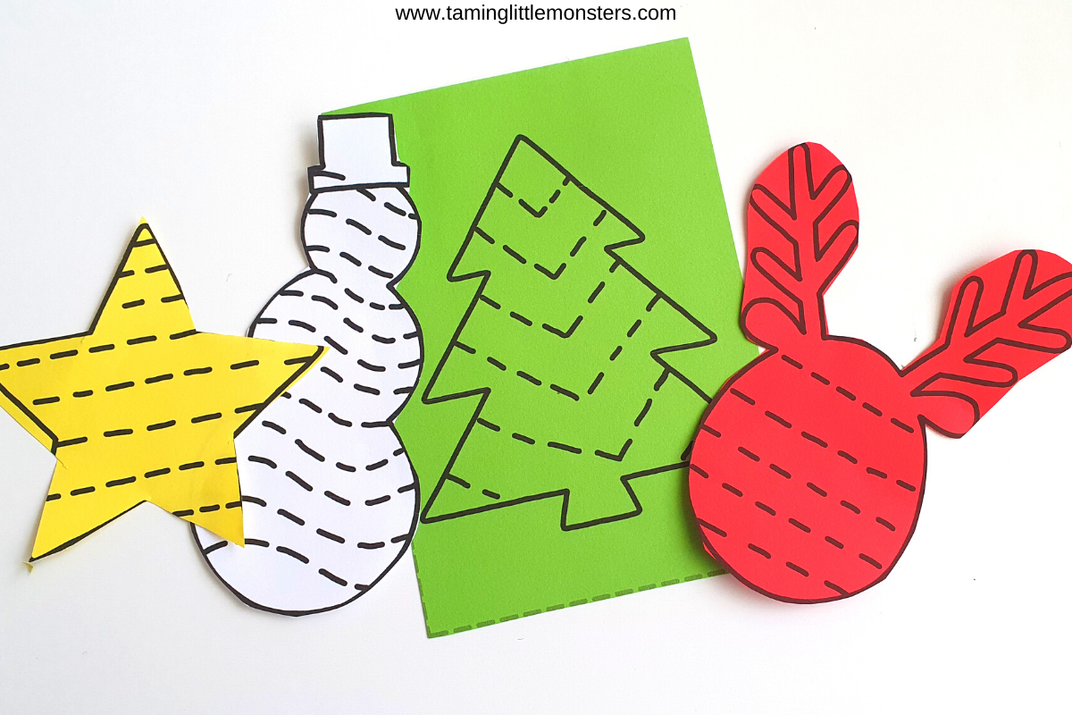 Scissor Skills for Toddlers 2-4 Years: Christmas Edition: Cut and