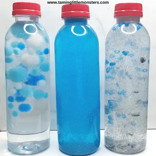 How to make PLAY sensory water bottles for Kids DIY! 