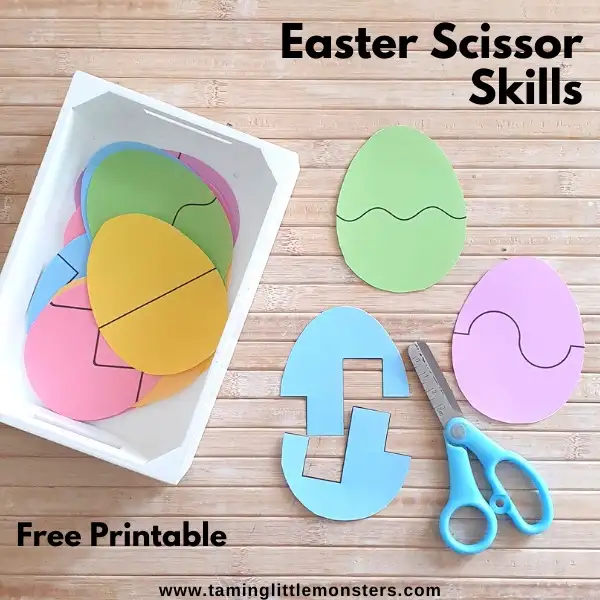 Easter Scissors Skills for K-Grade 2 : To Improve Fine Motor