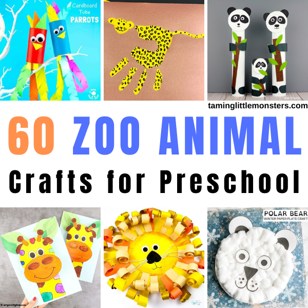60 Adorable Zoo Animal Crafts for Preschool - Taming Little Monsters