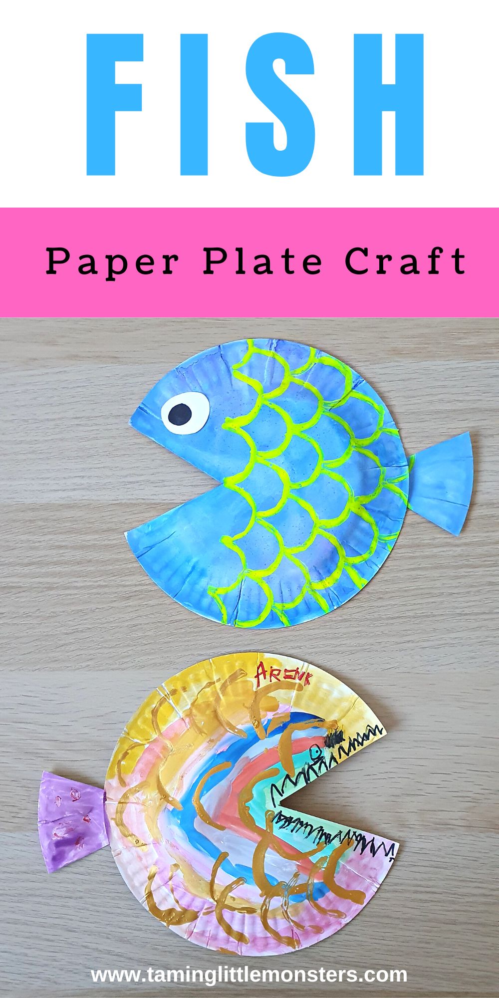 Easy Paper Plate Fish Craft for Toddlers and Preschoolers - Taming ...