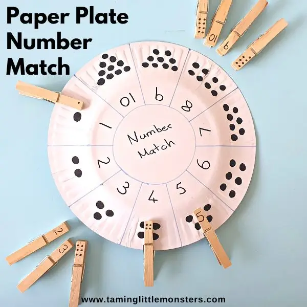 Paper Plate Color Match Activity - Taming Little Monsters