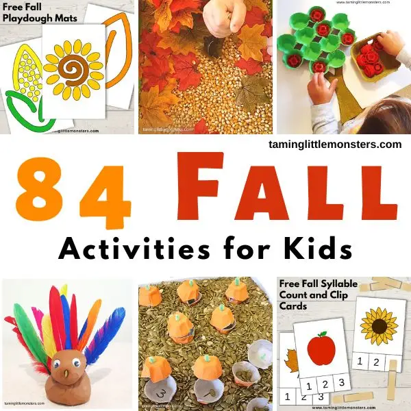 Pinecone dinosaur craft for kids, perfect fall craft activity