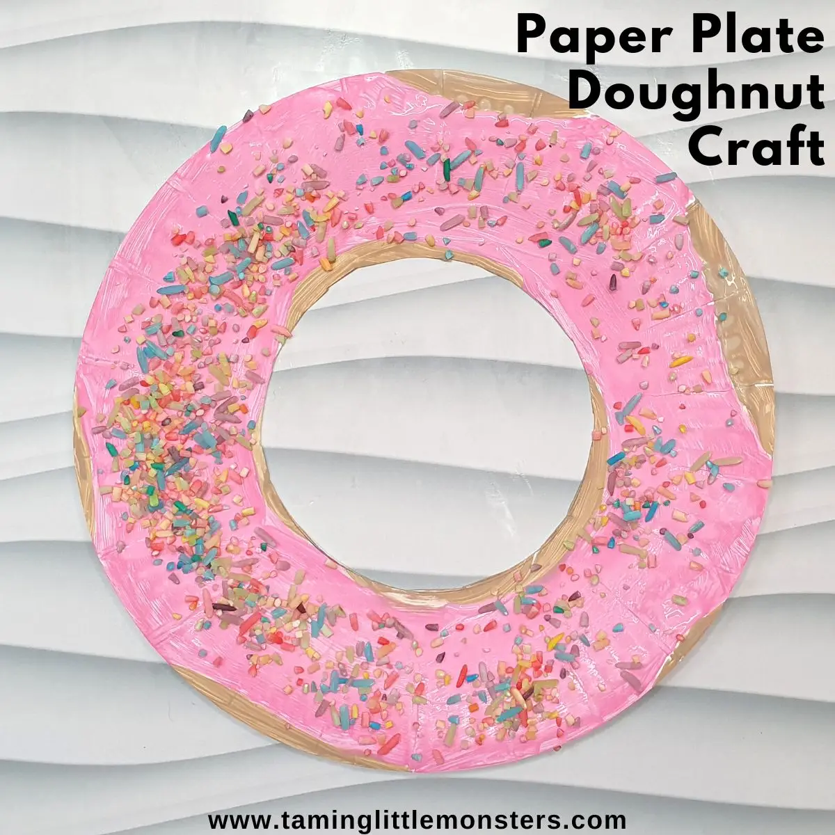 Easy Paper Plate Doughnut Craft for Kids - Taming Little Monsters