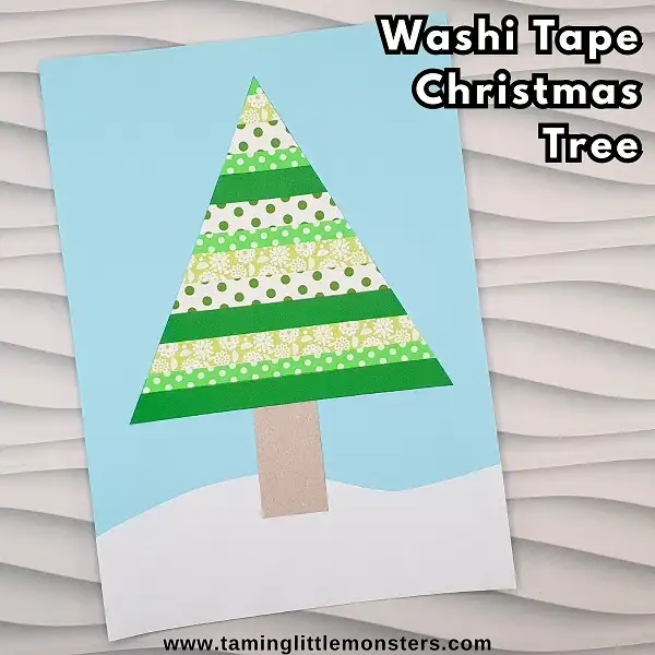 Washi Tape Christmas Tree - Keeping it Simple
