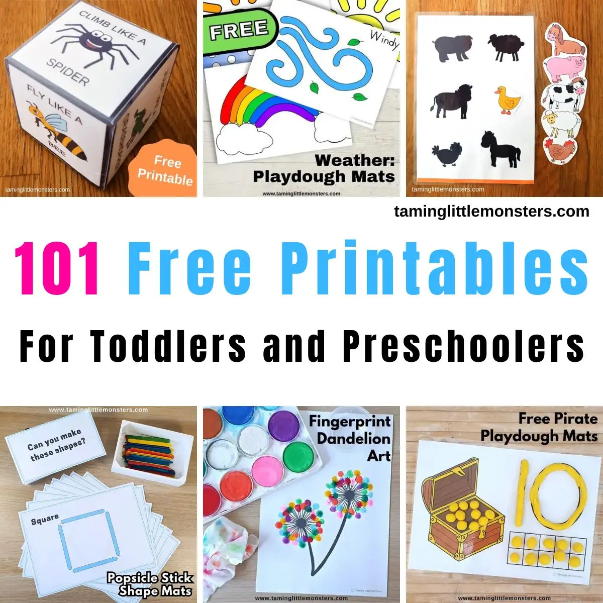 Free Printable Playdough Mats for Toddlers and PreK, Encourages Creative  Play