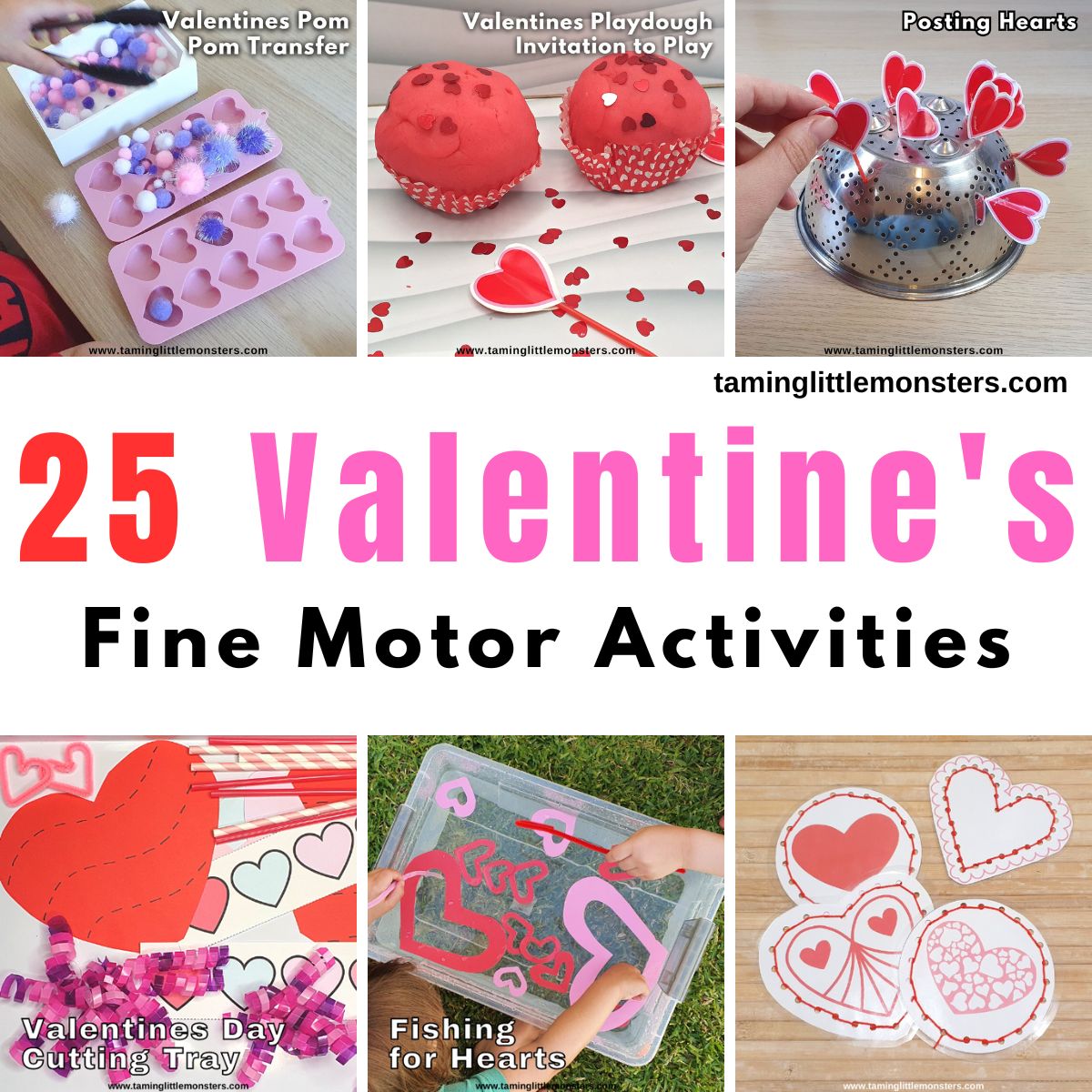 25 Easy Valentine's Day Fine Motor Activities for Kids - Taming